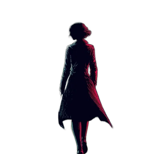 dress, jacket, sword, staff transparent PNG cut-out