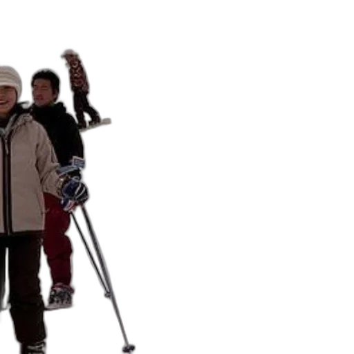 staff, snow, group, people transparent PNG cut-out
