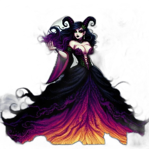 dress, concept art, fantasy art, comic book art transparent PNG cut-out