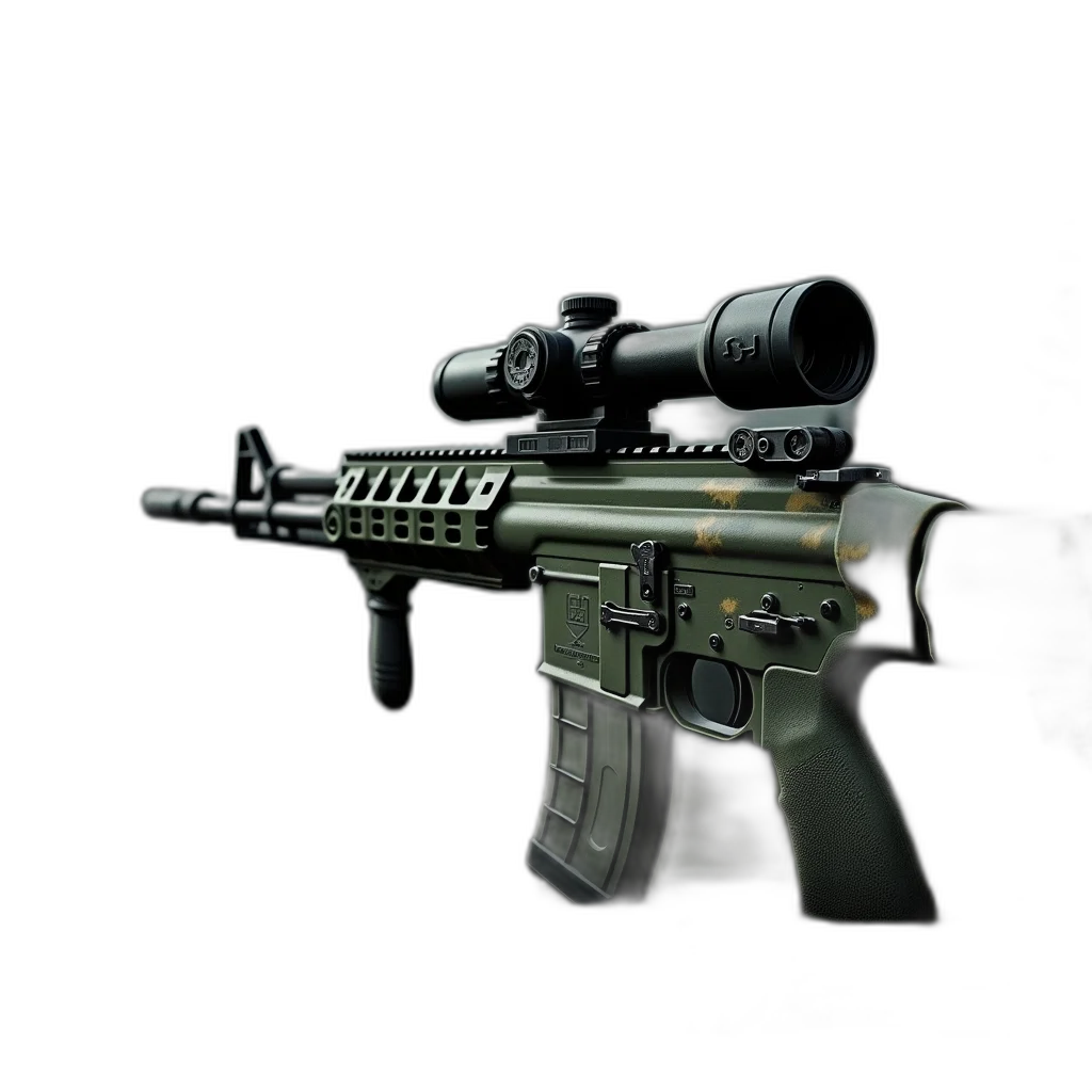 weapon, 3d render, photorealistic, concept art transparent PNG cut-out