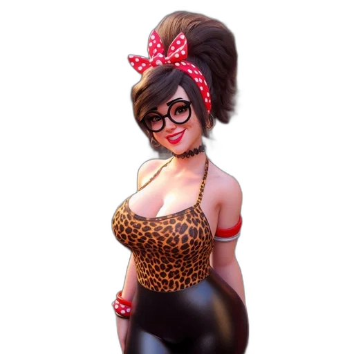 dress, staff, 3d render, fantasy art transparent PNG cut-out