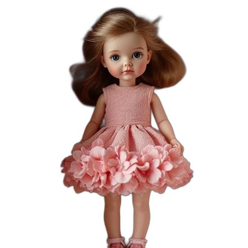 dress, hair, 3d render, photorealistic transparent PNG cut-out