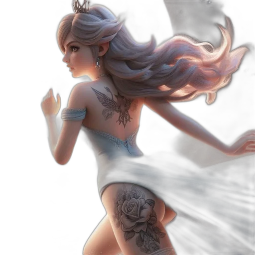 dress, crown, fantasy art, concept art transparent PNG cut-out