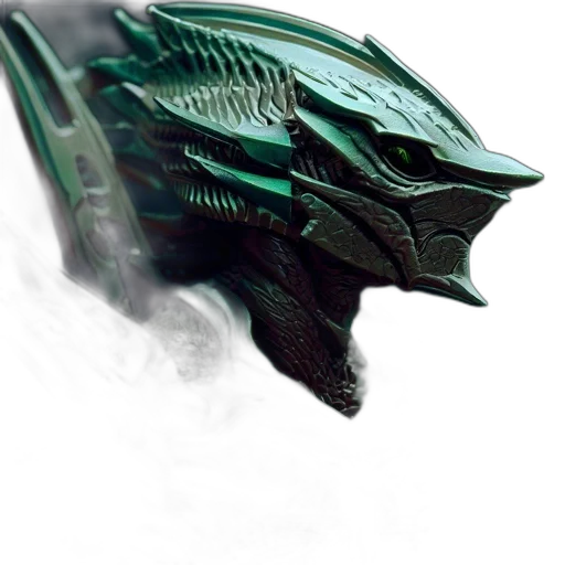 dragon, mask, weapon, creature transparent PNG cut-out