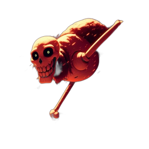 creature, animal, staff, weapon transparent PNG cut-out