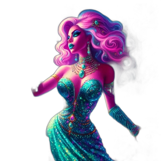 dress, fantasy art, concept art, pixel art transparent PNG cut-out