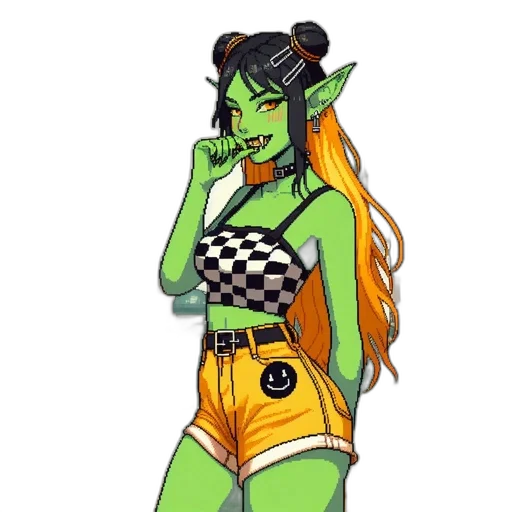 dress, staff, fantasy art, concept art transparent PNG cut-out
