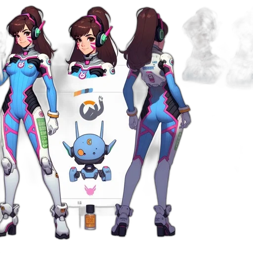 robot, concept art, pixel art, cyberpunk transparent PNG cut-out