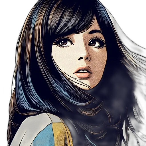 face, comic book art, fantasy art, photorealistic transparent PNG cut-out