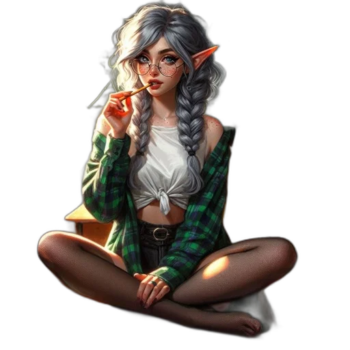 fantasy art, pixel art, concept art, comic book art transparent PNG cut-out