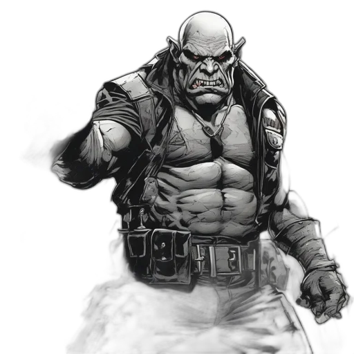 comic book art, concept art, fantasy art, pencil sketch transparent PNG cut-out