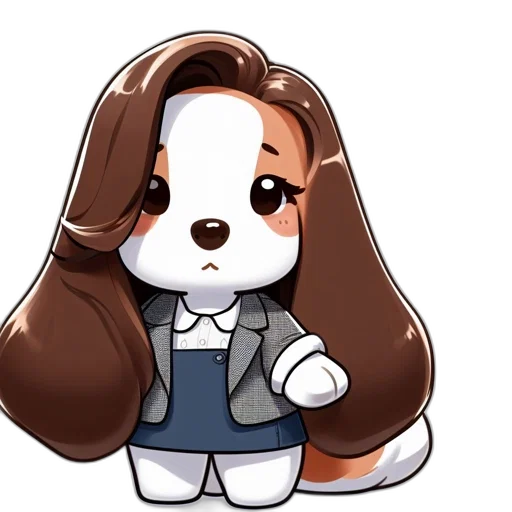 staff, hair, animal, cartoon transparent PNG cut-out