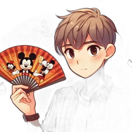 staff, anime, cartoon, watercolor transparent PNG cut-out