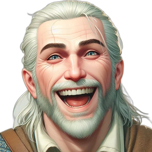face, staff, creature, fantasy art transparent PNG cut-out