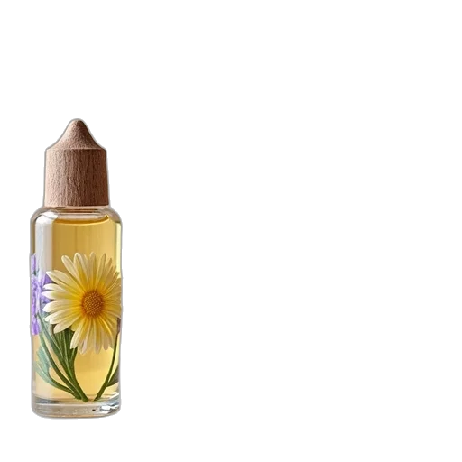 bottle, flower, set, personalized transparent PNG cut-out