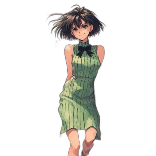 dress, staff, flower, umbrella transparent PNG cut-out