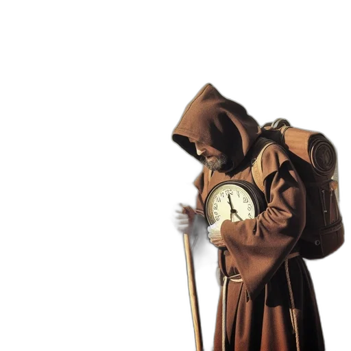 jacket, staff, mask, weapon transparent PNG cut-out
