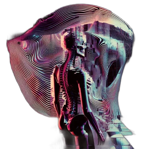 mask, robot, face, jacket transparent PNG cut-out