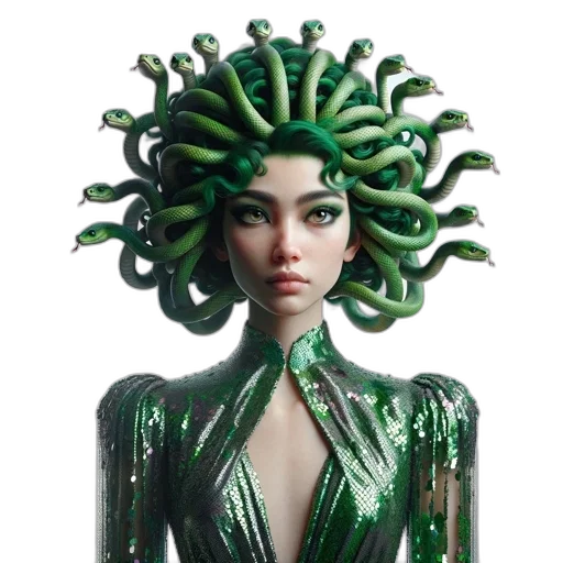 creature, hair, crown, mask transparent PNG cut-out