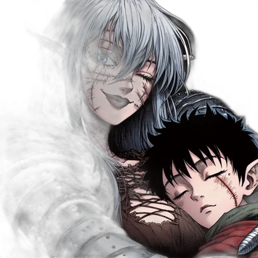 comic book art, anime, fantasy art, concept art transparent PNG cut-out