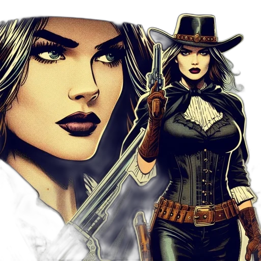 comic book art, fantasy art, concept art, photorealistic transparent PNG cut-out