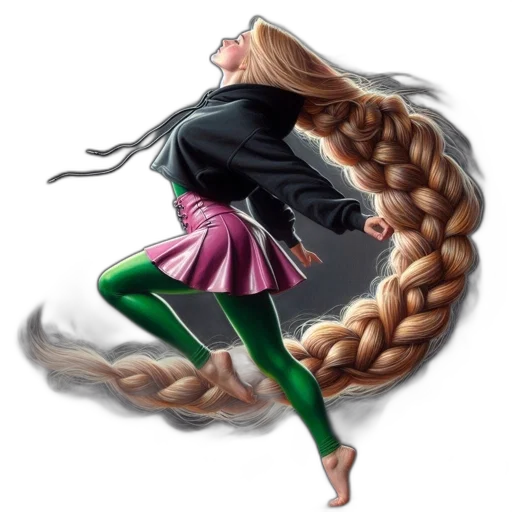 hair, jacket, fantasy art, pixel art transparent PNG cut-out