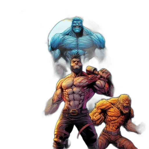 comic book art, concept art, fantasy art, pixel art transparent PNG cut-out