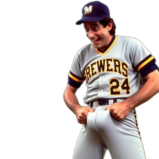 baseball, player, milwaukee, brewers transparent PNG cut-out