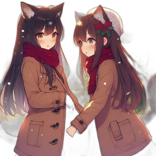 jacket, hat, staff, anime transparent PNG cut-out