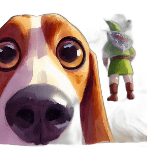 animal, concept art, watercolor, photorealistic transparent PNG cut-out