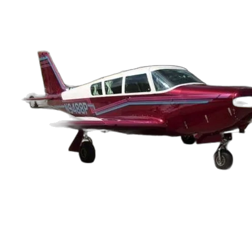 3d render, shiny, red, airplane transparent PNG cut-out