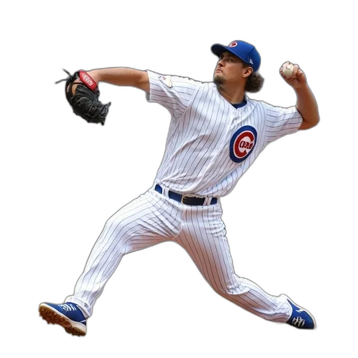 photorealistic, pitcher, aaron, smolty transparent PNG cut-out