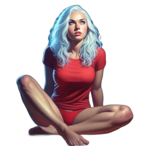 dress, face, hair, creature transparent PNG cut-out
