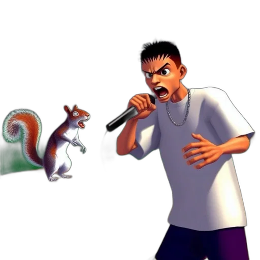 animal, dragon, creature, staff transparent PNG cut-out
