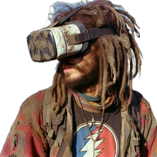 mask, jacket, staff, hat transparent PNG cut-out