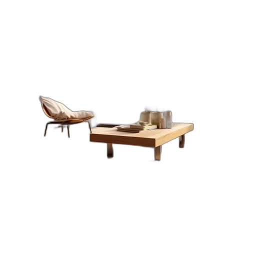 furniture, 3d render, earth tones, bright transparent PNG cut-out