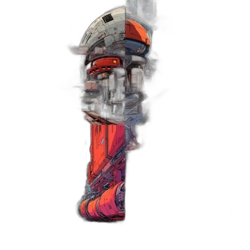 weapon, sword, mask, robot transparent PNG cut-out