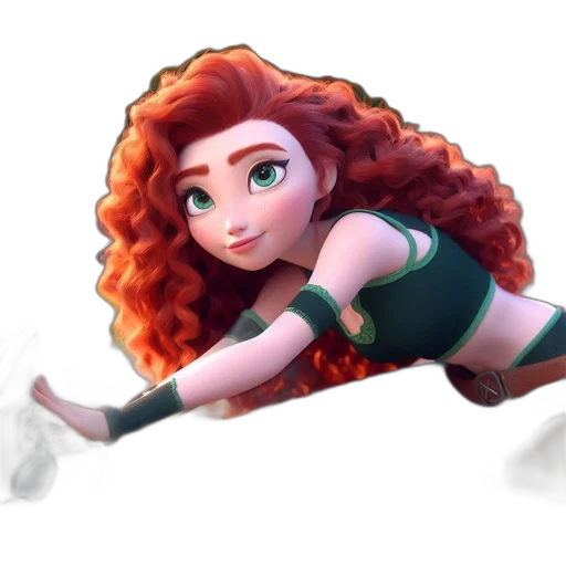 hair, cartoon, concept art, 3d render transparent PNG cut-out