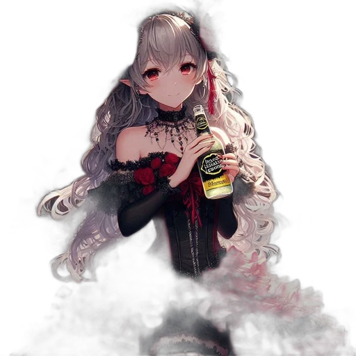 dress, bottle, dragon, creature transparent PNG cut-out