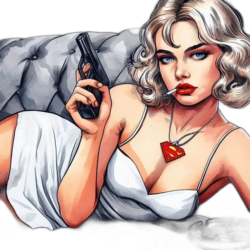 weapon, comic book art, concept art, cartoon transparent PNG cut-out