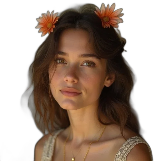 crown, jewelry, face, flower transparent PNG cut-out