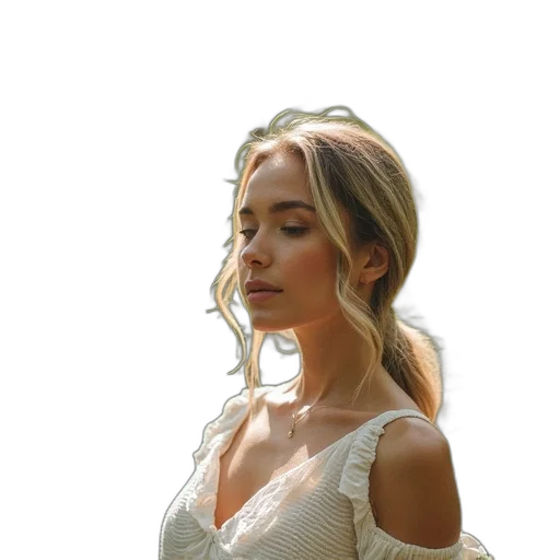 dress, face, jewelry, crown transparent PNG cut-out