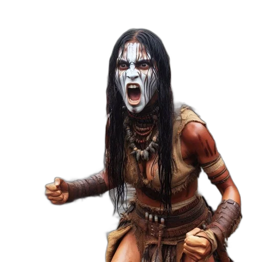 mask, face, staff, creature transparent PNG cut-out