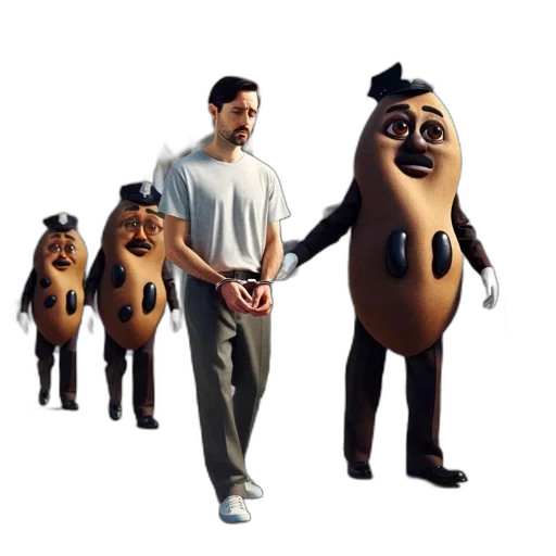 creature, staff, animal, mask transparent PNG cut-out