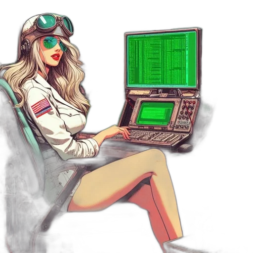 robot, jacket, cyberpunk, pixel art transparent PNG cut-out