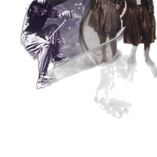 mask, sword, staff, jacket transparent PNG cut-out