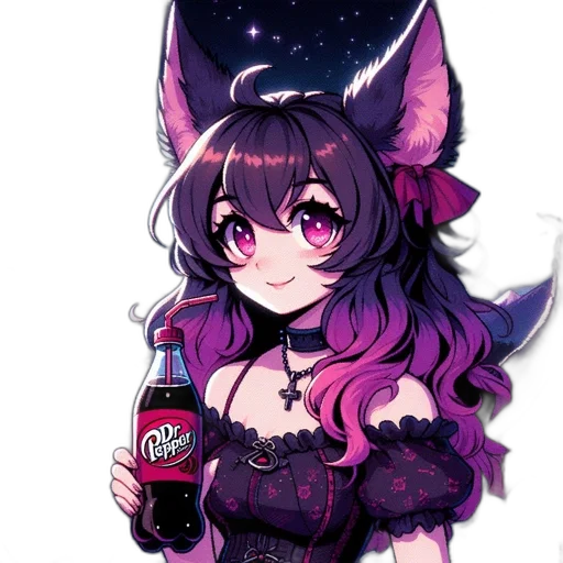 bottle, staff, creature, anime transparent PNG cut-out