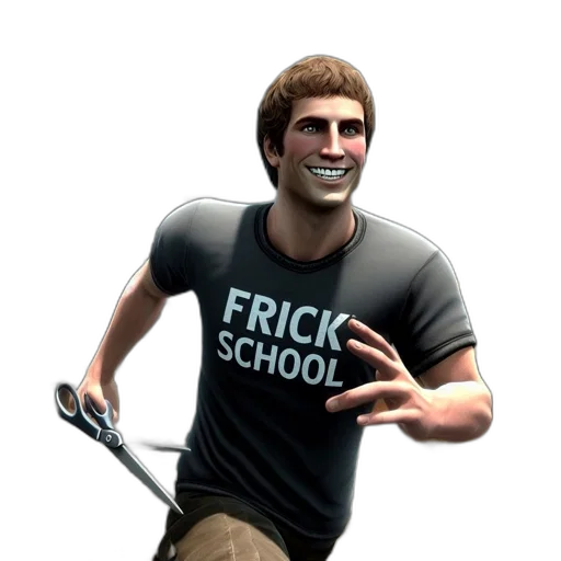 staff, jacket, weapon, face transparent PNG cut-out