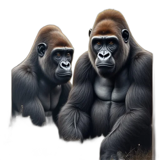 animal, photorealistic, concept art, 3d render transparent PNG cut-out