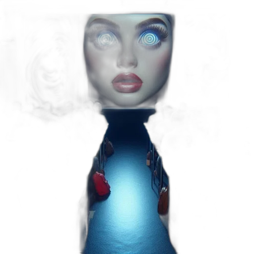 robot, bottle, dress, face transparent PNG cut-out